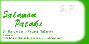 salamon pataki business card